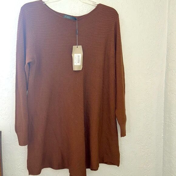 lola Sweaters - LOLA Women's sweater brown color  one size made in Italy